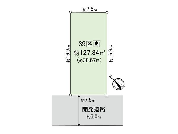 新座市野火止3丁目 25期 39区画 区画図 新座市野火止3丁目 25期 39区画 区画図