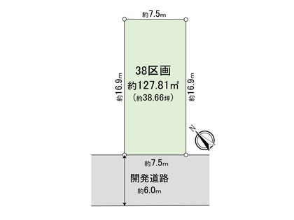 新座市野火止3丁目 25期 38区画 区画図