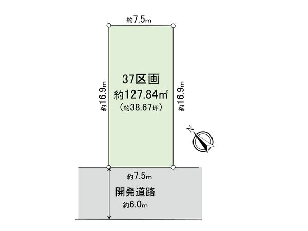 新座市野火止3丁目 25期 37区画 区画図 新座市野火止3丁目 25期 37区画 区画図