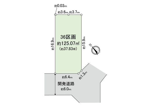 新座市野火止3丁目 25期 36区画 区画図 新座市野火止3丁目 25期 36区画 区画図
