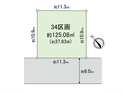 新座市野火止3丁目 25期 34区画 区画図