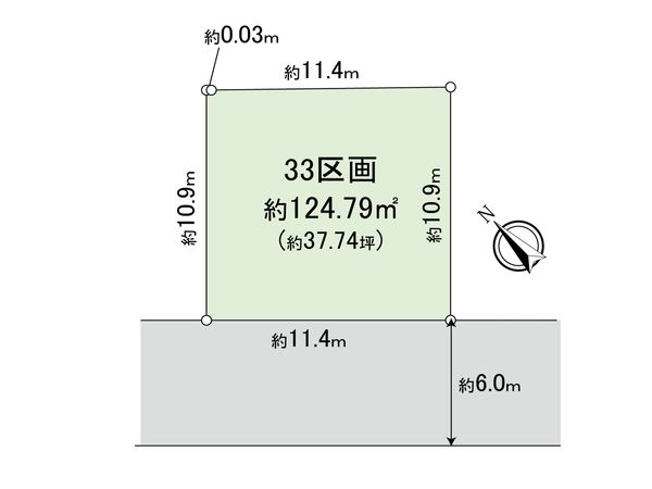 新座市野火止3丁目 25期 33区画 区画図 新座市野火止3丁目 25期 33区画 区画図