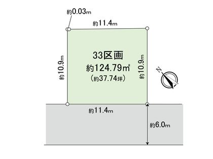 新座市野火止3丁目 25期 33区画 区画図