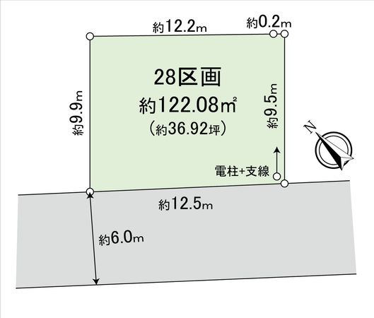 新座市野火止3丁目 25期 28区画 区画図