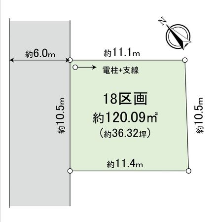 新座市野火止3丁目 25期 18区画 区画図 新座市野火止3丁目 25期 18区画 区画図