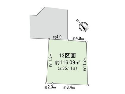 新座市野火止3丁目 25期 13区画 区画図