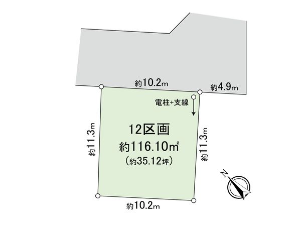 新座市野火止3丁目 25期 12区画 区画図 新座市野火止3丁目 25期 12区画 区画図
