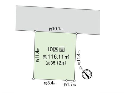 新座市野火止3丁目 25期 10区画 区画図