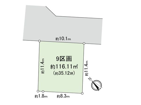 新座市野火止3丁目 25期 9区画 区画図 新座市野火止3丁目 25期 9区画 区画図