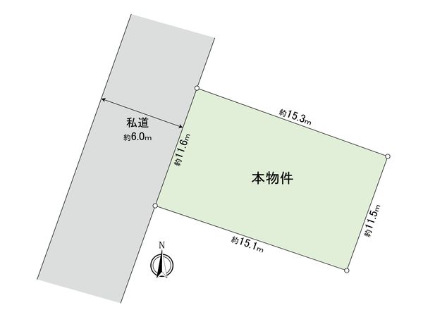 新座市野火止5丁目 土地 区画図 区画図