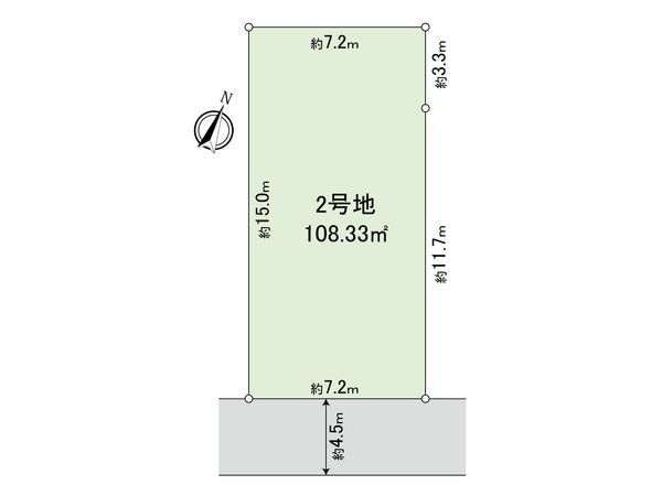 志木市中宗岡1丁目 土地 2号地 区画図 志木市中宗岡1丁目 土地 2号地 区画図