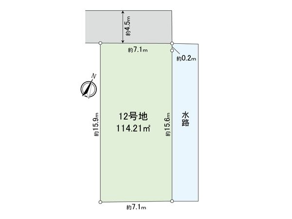 志木市中宗岡1丁目 土地 12号地 区画図 志木市中宗岡1丁目 土地 12号地 区画図