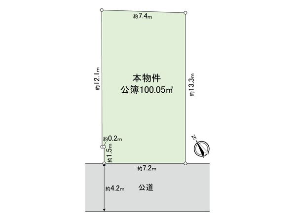 新座市畑中1丁目 土地 区画図 区画図