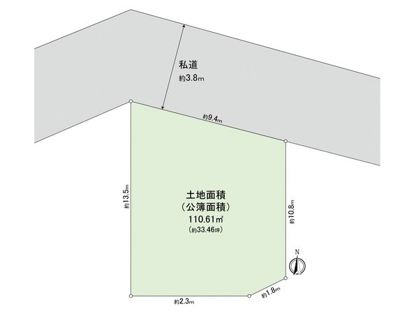 新座市大和田5丁目 土地 区画図 新座市大和田5丁目 土地 区画図
