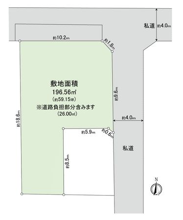 朝霞市岡3丁目 土地 区画図 区画図