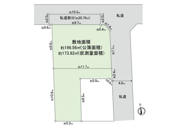 朝霞市岡3丁目 土地 区画図 朝霞市岡3丁目 土地 区画図