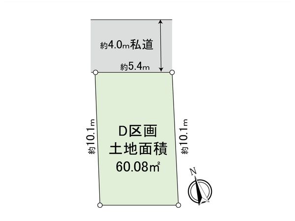 朝霞市仲町1丁目 土地D区画 区画図 朝霞市仲町1丁目 土地D区画 区画図
