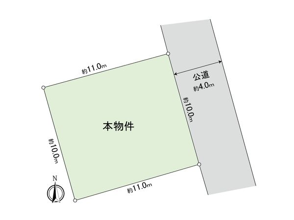 志木市中宗岡2丁目 土地 区画図 区画図
