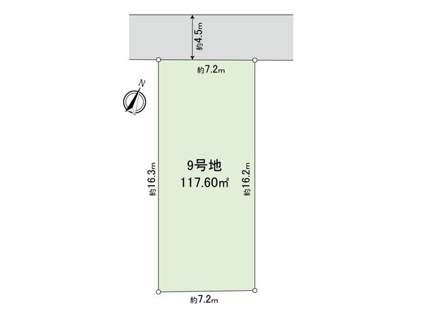 志木市中宗岡1丁目 土地 9号地 区画図