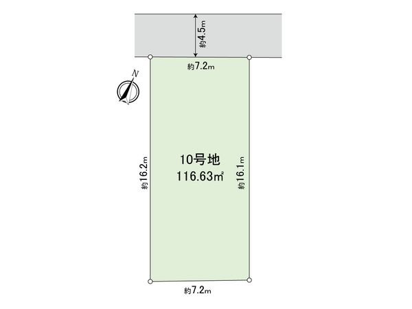 志木市中宗岡1丁目 土地 10号地 区画図