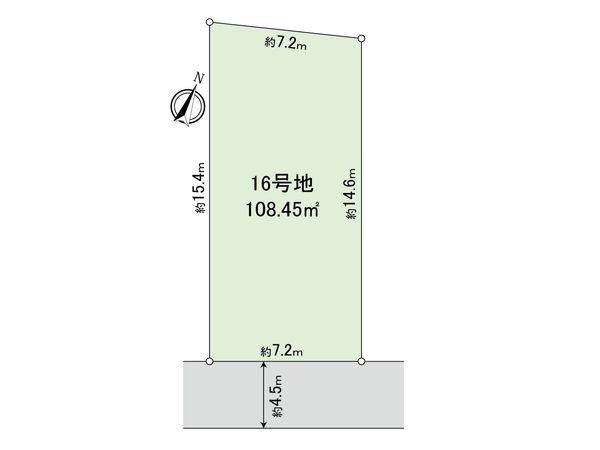 志木市中宗岡1丁目 土地 16号地 区画図