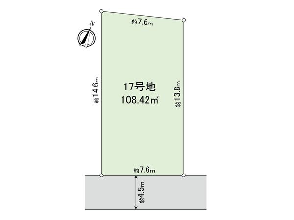 志木市中宗岡1丁目 土地 17号地 区画図