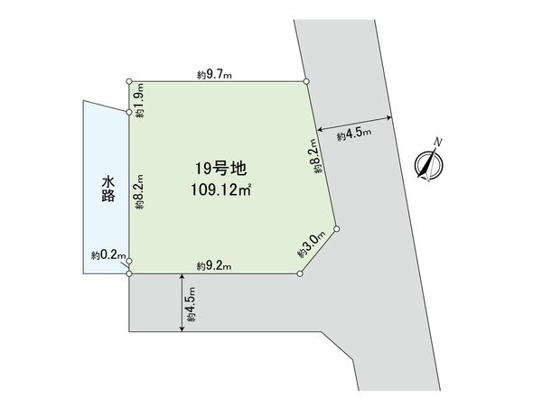 志木市中宗岡1丁目 土地 19号地 区画図
