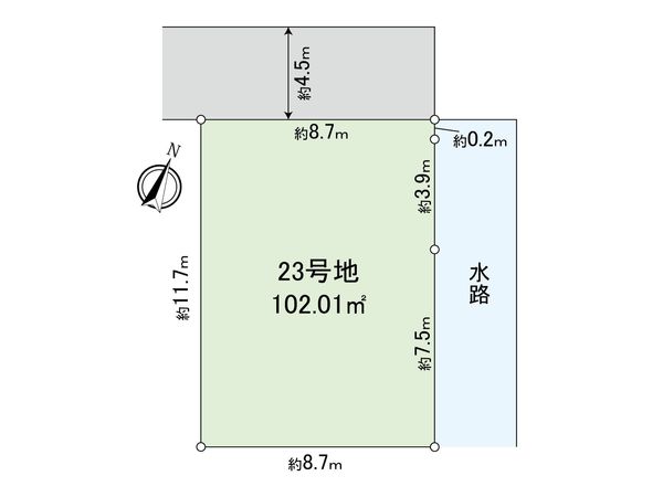 志木市中宗岡1丁目 土地 23号地 区画図