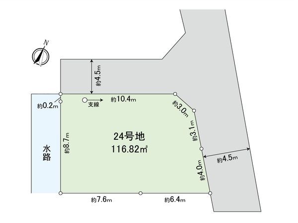 志木市中宗岡1丁目 土地 24号地 区画図 志木市中宗岡1丁目 土地 24号地 区画図