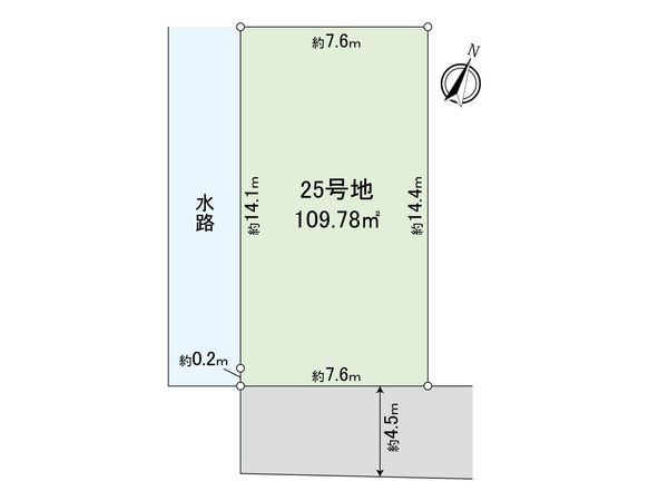 志木市中宗岡1丁目 土地 25号地 区画図