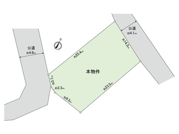 志木市柏町2丁目 土地 区画図