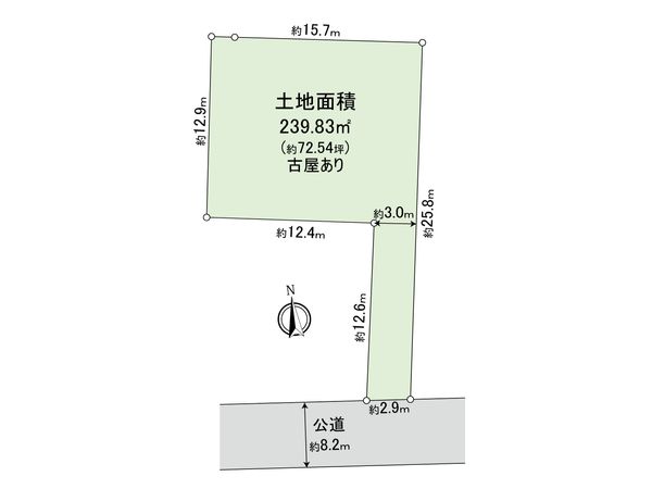 朝霞市朝志ケ丘2丁目 土地 区画図