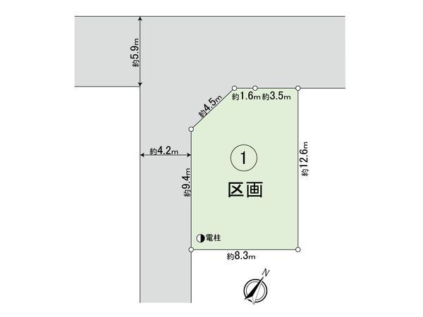 朝霞市田島2丁目土地 1区画 区画図 朝霞市田島2丁目土地 1区画 区画図