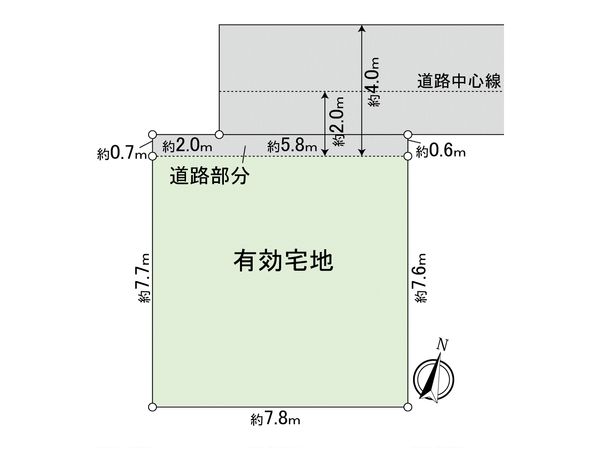 志木市柏町5丁目 土地 区画図