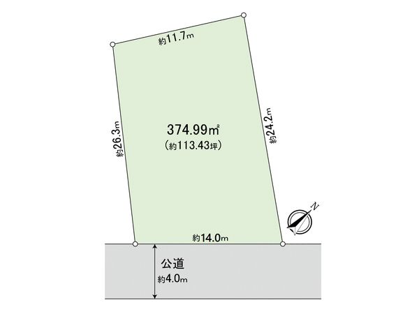 千葉市花見川区幕張町3丁目 土地 区画図 千葉市花見川区幕張町3丁目 土地 区画図