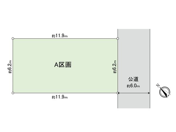 富士見市水谷2丁目 土地A区画 区画図