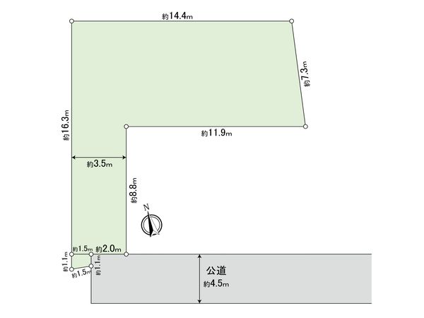 富士見市大字水子 土地 区画図 富士見市大字水子 土地 区画図