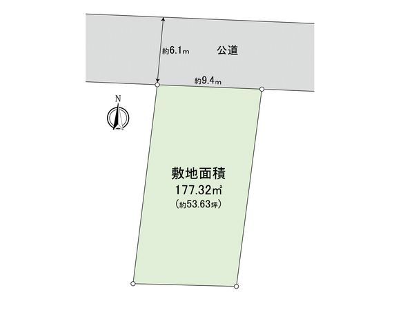 荒川区東日暮里2丁目土地 区画図 荒川区東日暮里2丁目土地 区画図