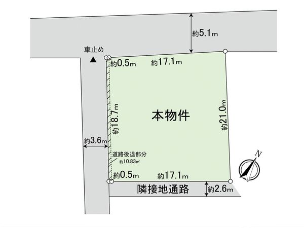 志木市本町4丁目 土地 区画図 志木市本町4丁目 土地 区画図
