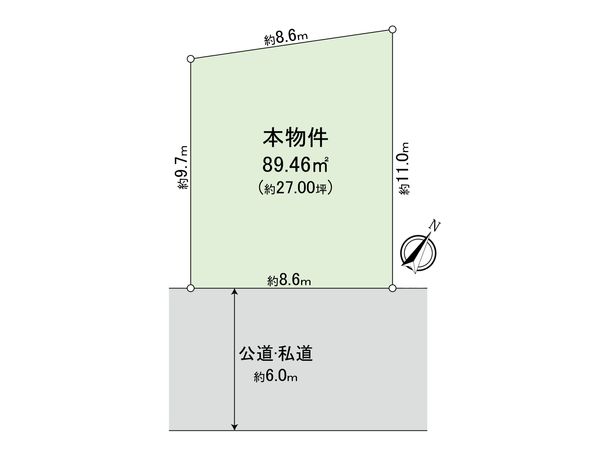 志木市本町2丁目 土地 区画図 志木市本町2丁目 土地 区画図