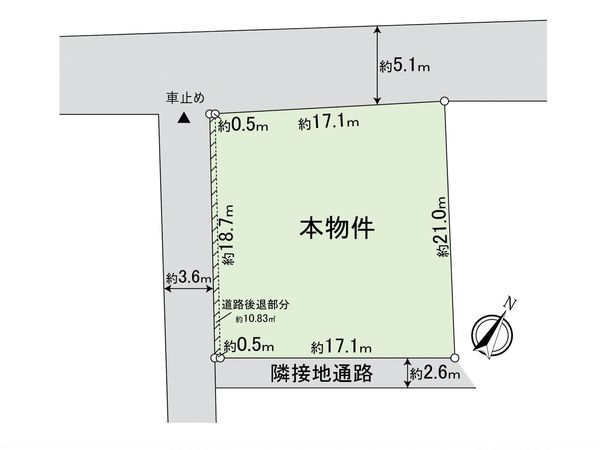 志木市本町4丁目 土地 区画図 志木市本町4丁目 土地 区画図