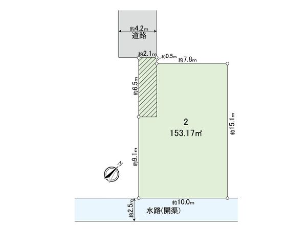 志木市下宗岡第34 土地 第2区画 区画図 志木市下宗岡第34 土地 第2区画 区画図