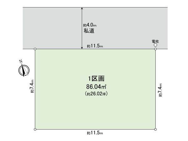 朝霞市三原2丁目 土地 区画図 区画図