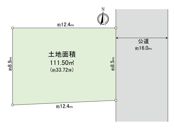 朝霞市栄町5丁目 土地 区画図