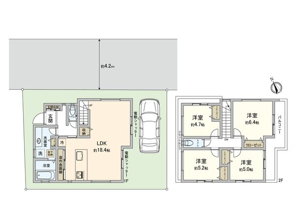 志木市幸町3丁目 新築戸建 間取図(平面図)
