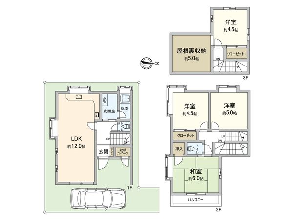 朝霞市浜崎4丁目 戸建 間取図(平面図) 朝霞市浜崎4丁目 戸建 間取図(平面図)