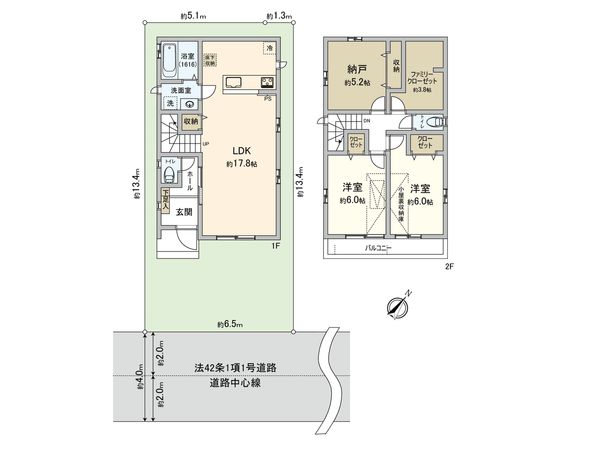 富士見市鶴馬新築戸建 間取図(平面図) 富士見市鶴馬新築戸建 間取図(平面図)