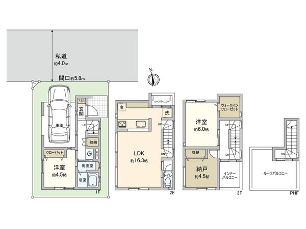 朝霞市岡1丁目戸建 間取図(平面図)