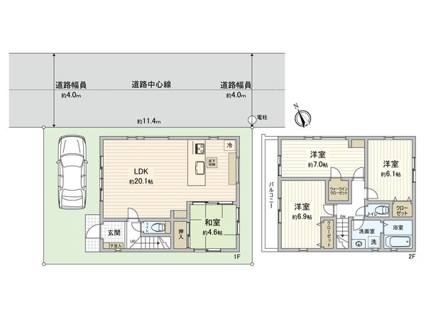 朝霞市三原2丁目 新築戸建 間取図(平面図) 朝霞市三原2丁目 新築戸建 間取図(平面図)