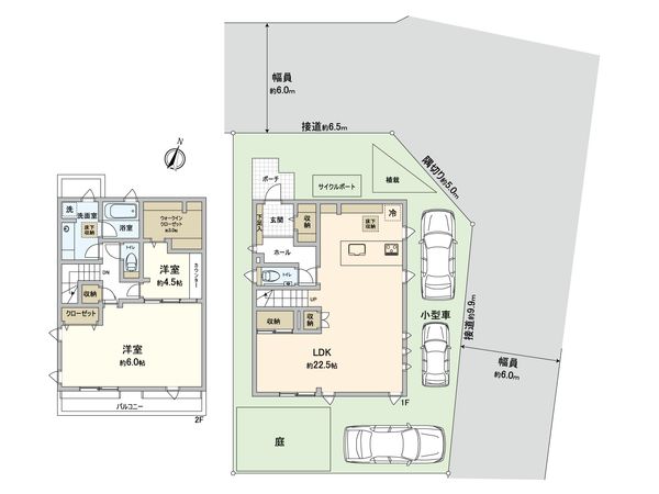 富士見市鶴瀬西2丁目 戸建 間取図(平面図)